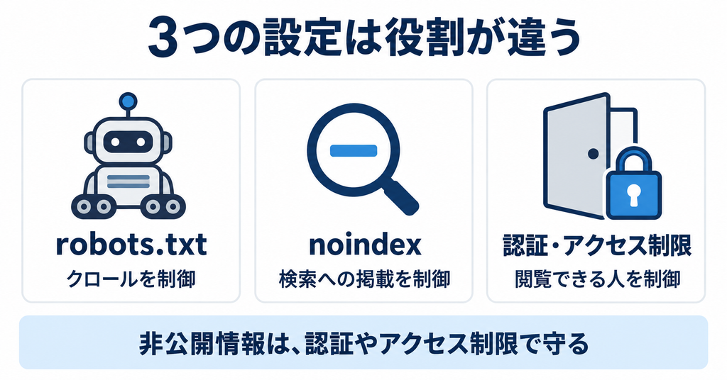アクセス制限の違い